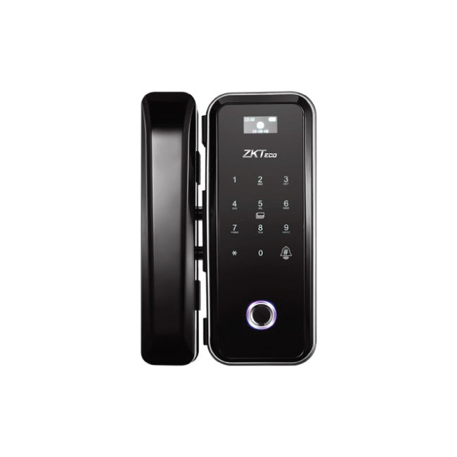 ZKTeco GL300 GLASS DOOR FINGERPRINT SMART LOCK OPEN W/PASSWORD, MF CARD, FINGERPRINT