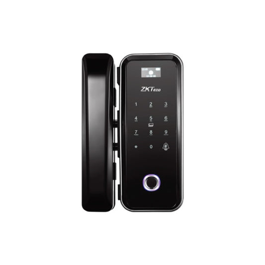 ZKTeco GL300 GLASS DOOR FINGERPRINT SMART LOCK OPEN W/PASSWORD, MF CARD, FINGERPRINT