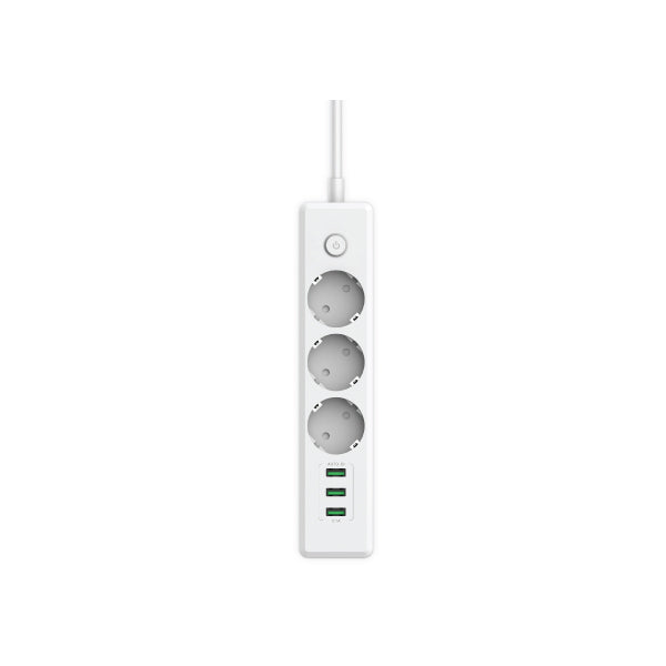 HAVIT SP8813 3AC SLOTS+3 USB OUTPUTS SWITCH DESIGN 5V/3.1A POWER STRIP